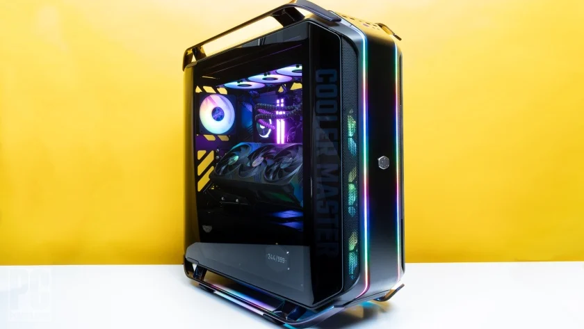 "Alt text: A high-performance gaming computer with RGB lighting, powerful graphics card, and sleek design, ideal for immersive gaming experiences." gaming